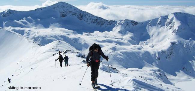 skiing in morocco